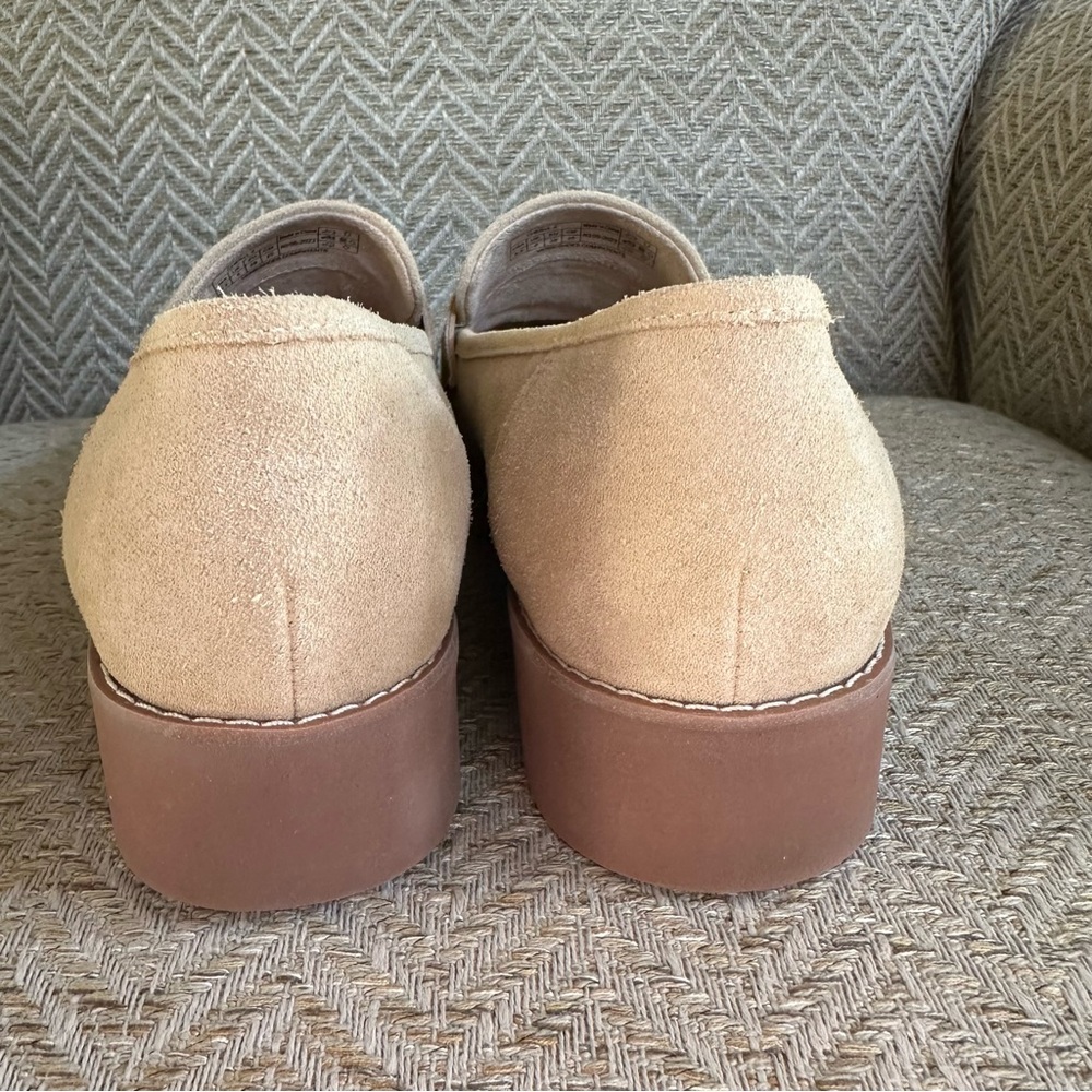 Vionic Cheryl II Lug Penny Loafer, Sand Suede - Picture 7 of 8